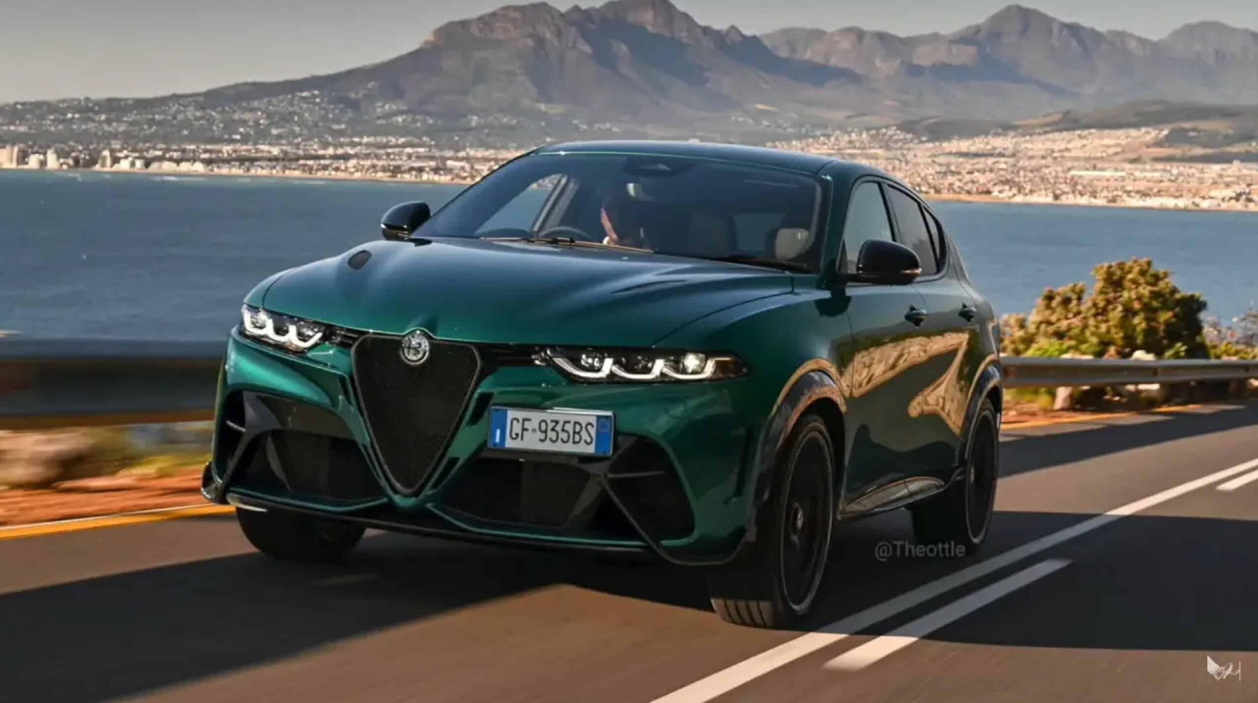 Alfa Romeo Tonale GTA render anteriore