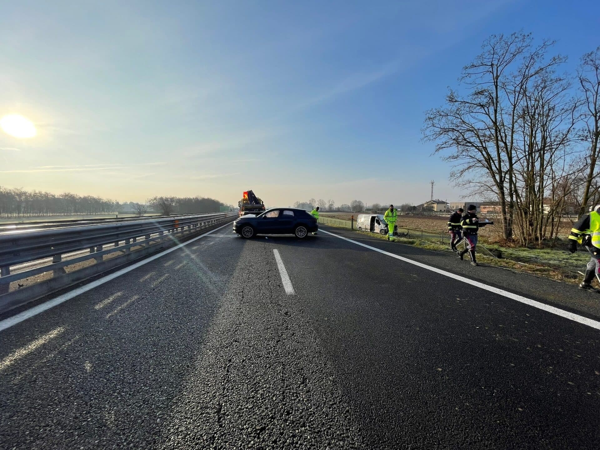 Scena incidente Autostrada