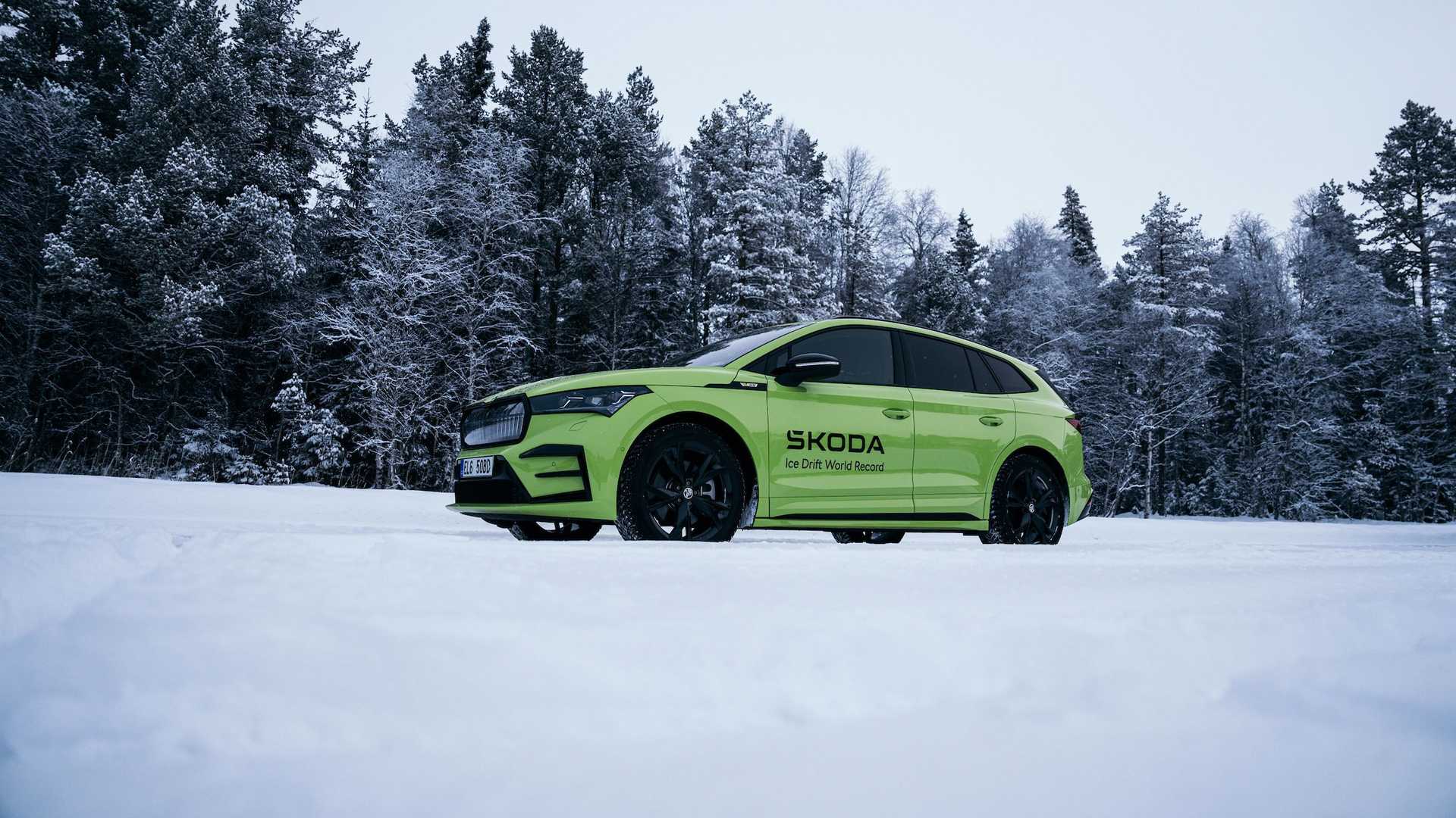 derapata record skoda enyaq rs