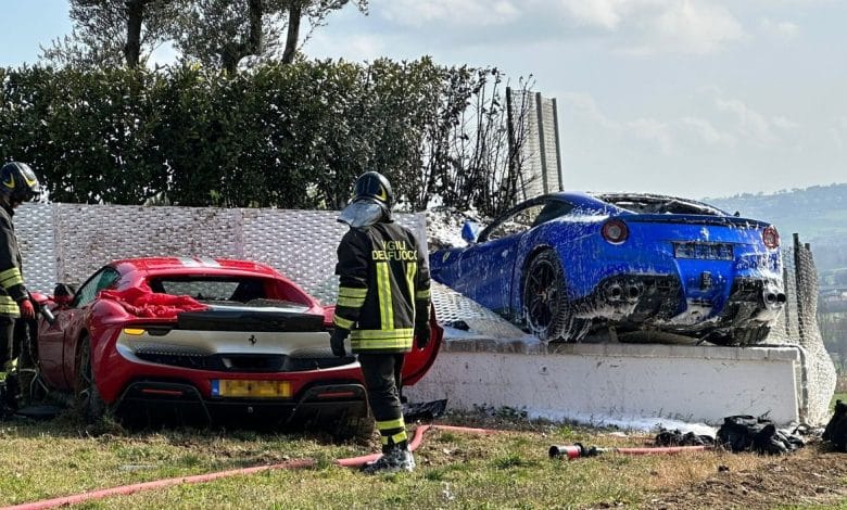 ferrari crash