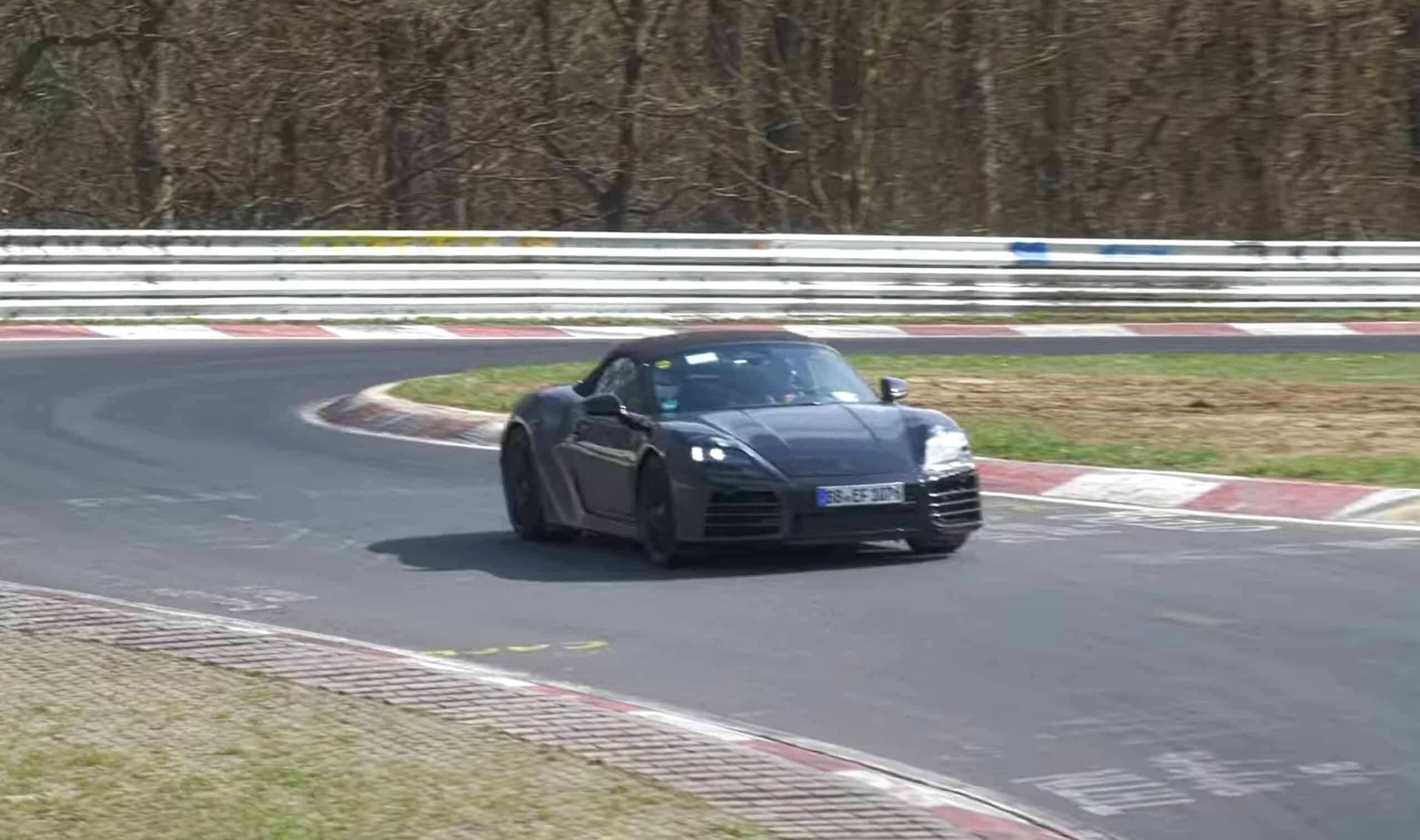 new porsche 718 electric spy shots