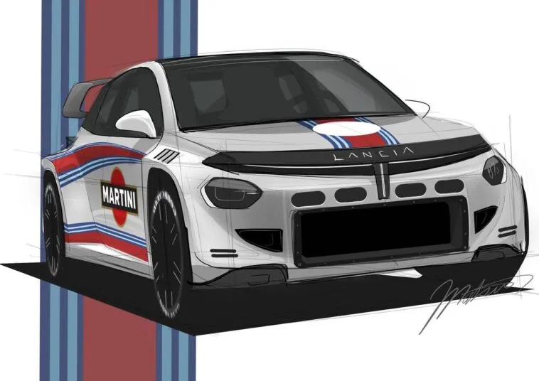 Lancia in livrea Martini per il ritorno nei rally? Ecco come sarebbe