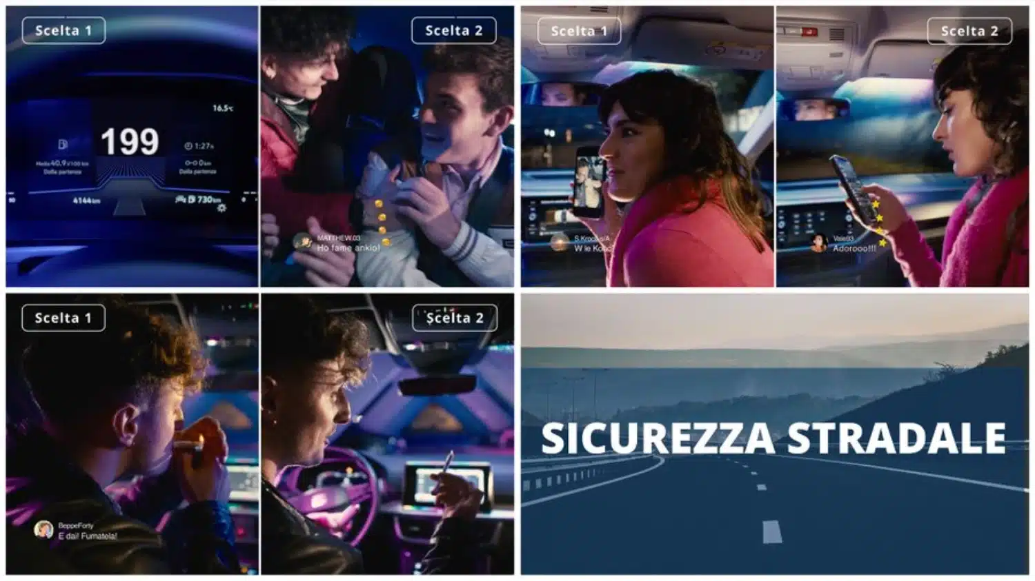 Polemica spot sicurezza stradale, viaggiano senza cinture