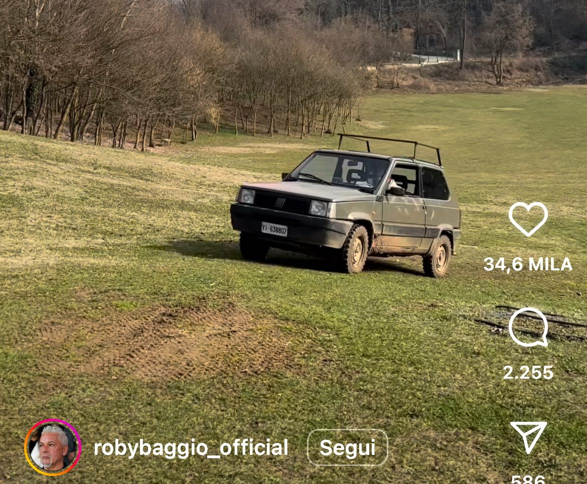 roberto baggio fiat panda 4x4